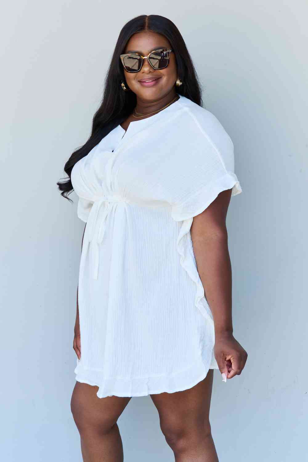 Ninexis Ruffle Hem Dress