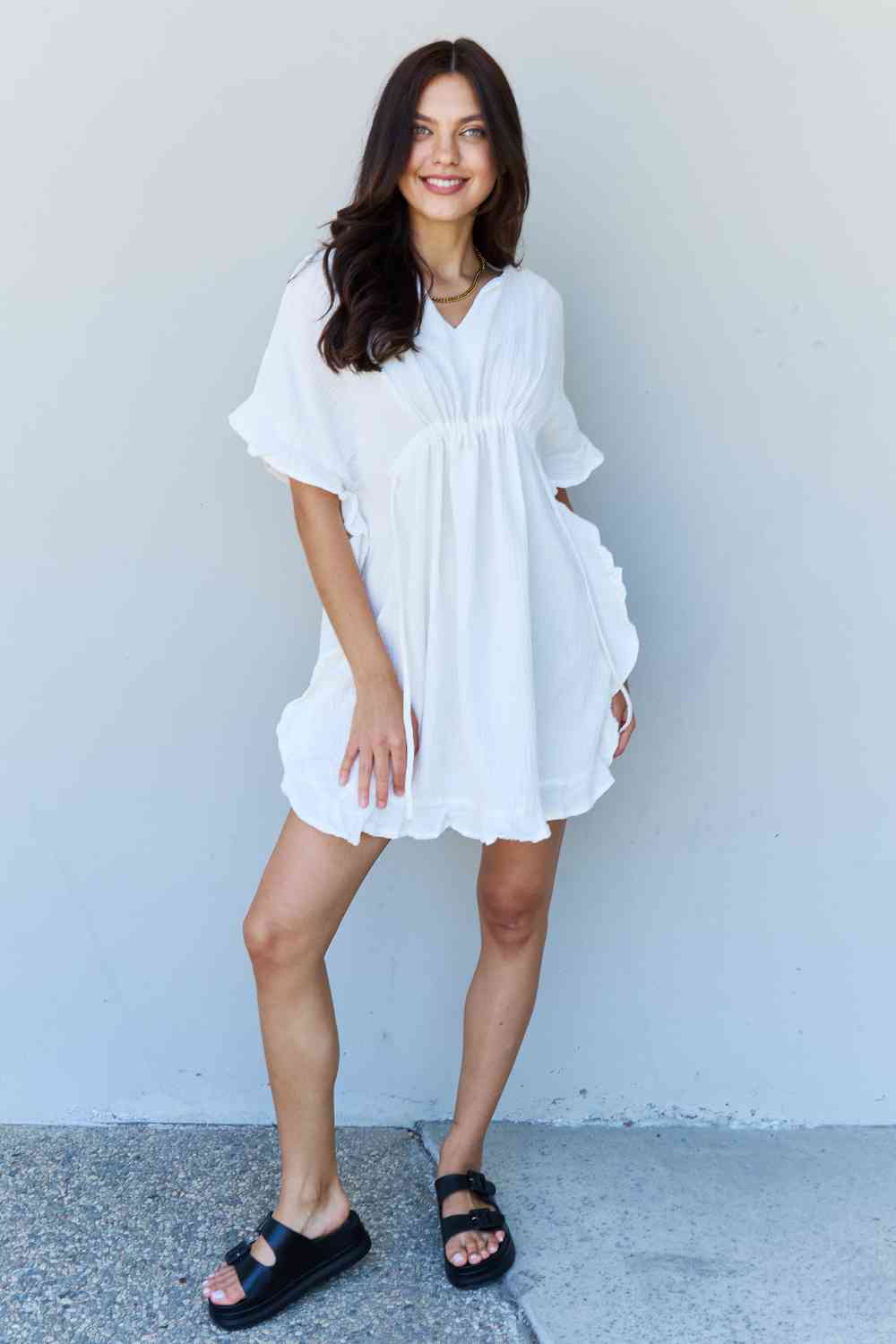 Ninexis Ruffle Hem Dress