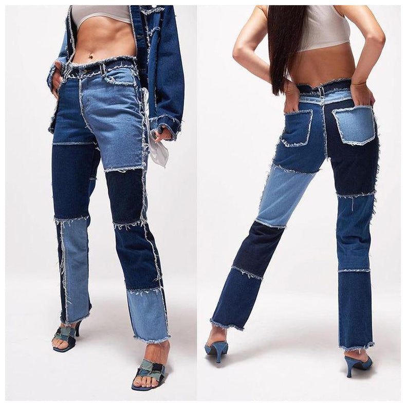 Women's Patchy Jeans