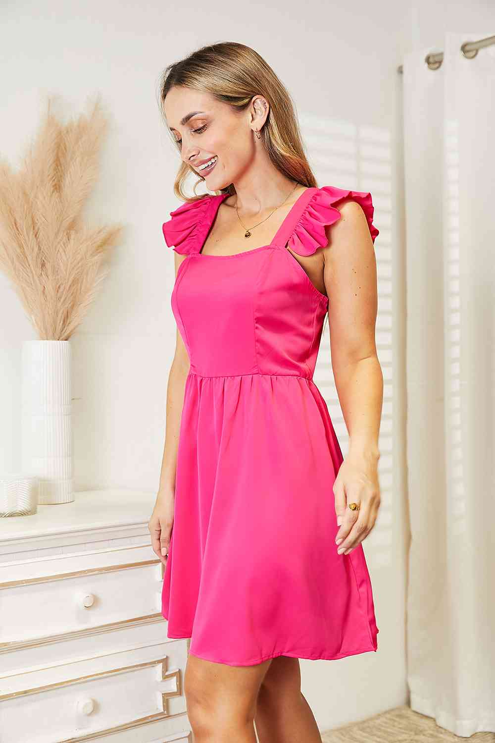 Little Pink Ruffled Dress